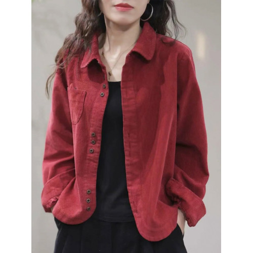 燈芯絨短外套女士春秋冬季2025年新款洋氣小個子爆款夾克時尚上衣 燈芯絨短外套女士春秋冬季2025年新款洋氣小個子爆款夾克時尚上衣