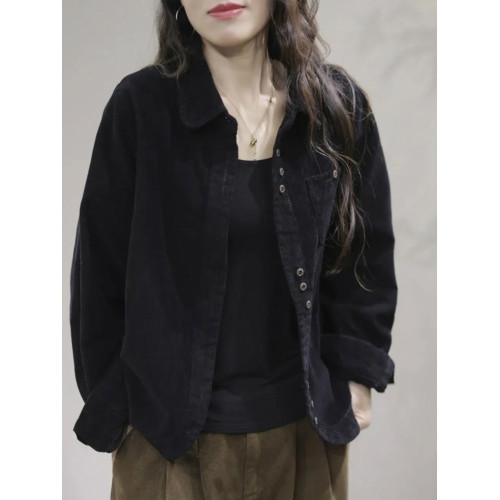 燈芯絨短外套女士春秋冬季2025年新款洋氣小個子爆款夾克時尚上衣 燈芯絨短外套女士春秋冬季2025年新款洋氣小個子爆款夾克時尚上衣