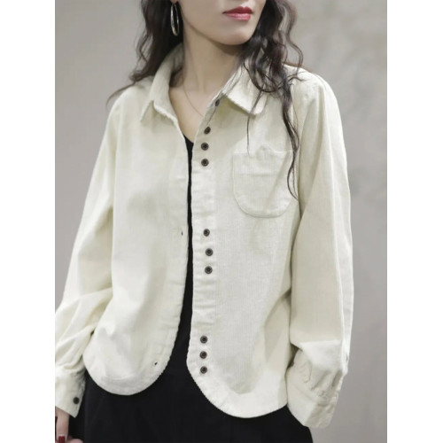 燈芯絨短外套女士春秋冬季2025年新款洋氣小個子爆款夾克時尚上衣 燈芯絨短外套女士春秋冬季2025年新款洋氣小個子爆款夾克時尚上衣