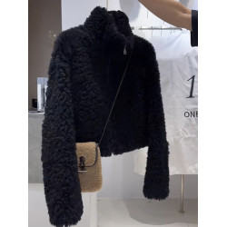 秋冬高級感時髦加厚羊羔毛外套女韓版時尚休閒寬松短款夾克開衫潮