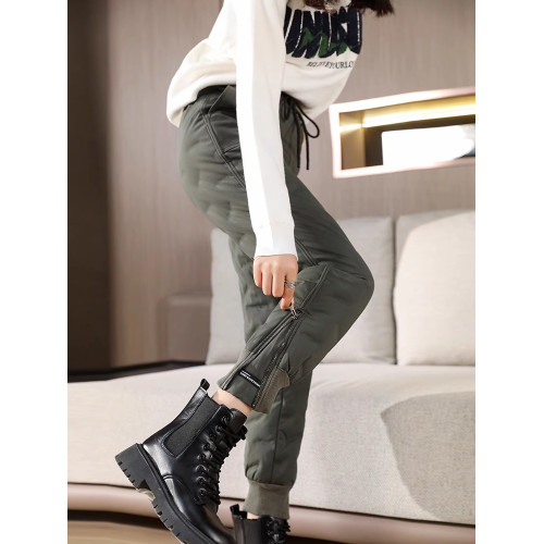 羽絨褲女外穿冬季2025新款時尚束腳東北零下40度抗寒保暖加厚棉褲