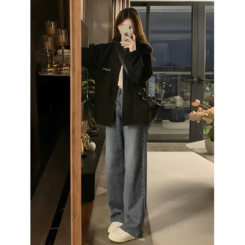 新款黑色沖鋒衣外套女秋冬款寬松休閒百搭秋季加絨加厚夾克上衣潮 新款黑色沖鋒衣外套女秋冬款寬松休閒百搭秋季加絨加厚夾克上衣潮