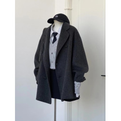 深冬獨特超好看加厚呢子大衣女入冬季2025新款毛呢外套小個子短款