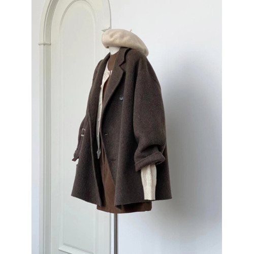 深冬獨特超好看加厚呢子大衣女入冬季2025新款毛呢外套小個子短款