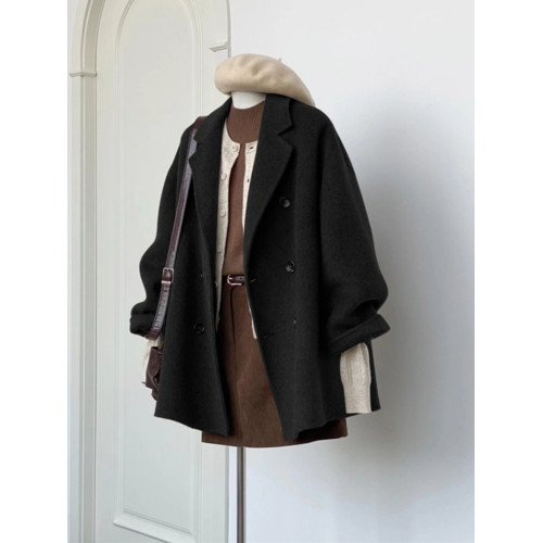 深冬獨特超好看加厚呢子大衣女入冬季2025新款毛呢外套小個子短款