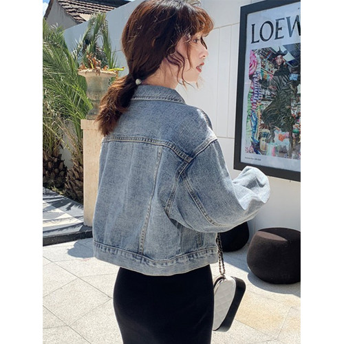 氣質短款牛仔外套女生春秋大碼韓版寬松小個子百搭夾克開衫上衣潮 氣質短款牛仔外套女生春秋大碼韓版寬松小個子百搭夾克開衫上衣潮