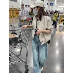 短款pu小皮衣外套女春裝新款2025爆款歐貨時尚流行小個子夾克上衣