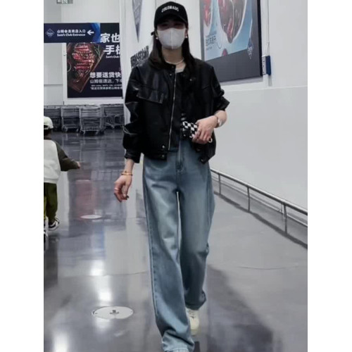 短款pu小皮衣外套女春裝新款2025爆款歐貨時尚流行小個子夾克上衣 短款pu小皮衣外套女春裝新款2025爆款歐貨時尚流行小個子夾克上衣