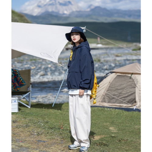 Mountain valley24FW戶外山系加絨連帽套頭沖鋒衣夾克男女款外套 Mountain valley24FW戶外山系加絨連帽套頭沖鋒衣夾克男女款外套