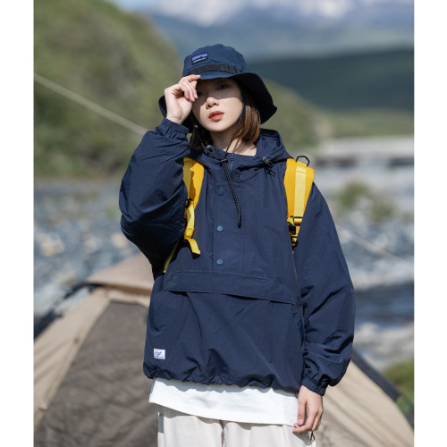 Mountain valley24FW戶外山系加絨連帽套頭沖鋒衣夾克男女款外套 Mountain valley24FW戶外山系加絨連帽套頭沖鋒衣夾克男女款外套