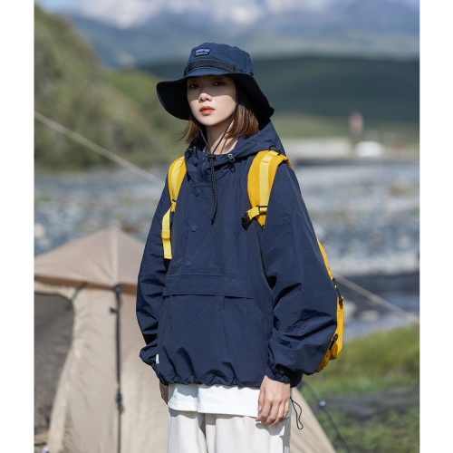 Mountain valley24FW戶外山系加絨連帽套頭沖鋒衣夾克男女款外套 Mountain valley24FW戶外山系加絨連帽套頭沖鋒衣夾克男女款外套