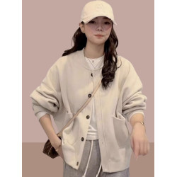 2025春秋季新款女士短外套開衫衛衣棒球服洋氣爆款夾克上衣女裝