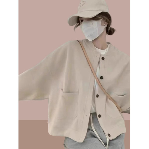 2025春秋季新款女士短外套開衫衛衣棒球服洋氣爆款夾克上衣女裝 2025春秋季新款女士短外套開衫衛衣棒球服洋氣爆款夾克上衣女裝