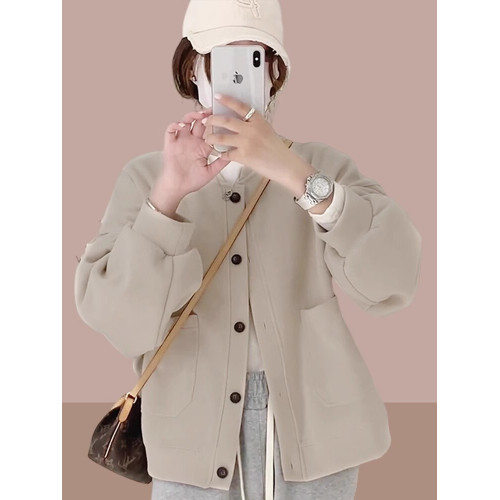 2025春秋季新款女士短外套開衫衛衣棒球服洋氣爆款夾克上衣女裝 2025春秋季新款女士短外套開衫衛衣棒球服洋氣爆款夾克上衣女裝