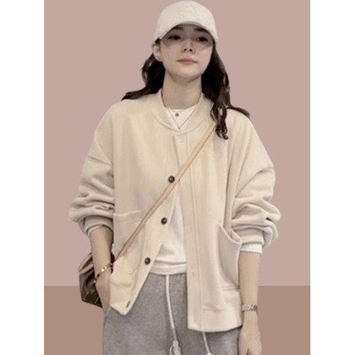 2025春秋季新款女士短外套開衫衛衣棒球服洋氣爆款夾克上衣女裝 2025春秋季新款女士短外套開衫衛衣棒球服洋氣爆款夾克上衣女裝