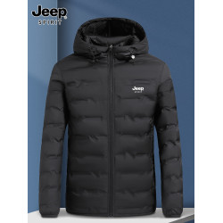 JEEP吉普羽絨服男士冬季2025新款保暖輕薄大碼爸爸短爆款加厚外套
