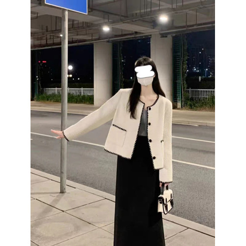 白色名媛氣質小香風外套女短款2025春新款法式小個子今年流行上衣 白色名媛氣質小香風外套女短款2025春新款法式小個子今年流行上衣