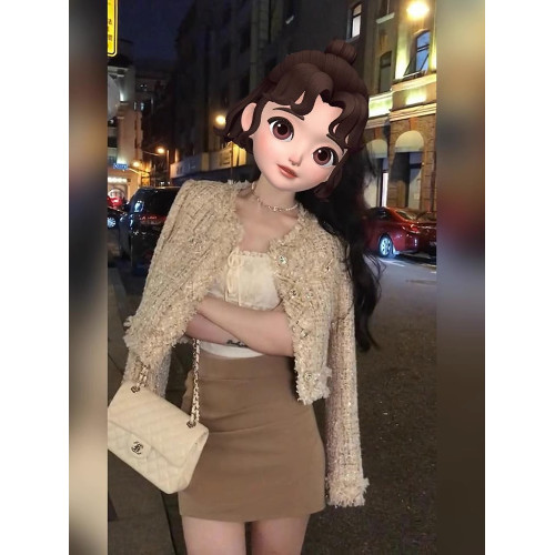 法式千金小香風外套女2025新款秋冬小個子高級感夾棉加厚短款上衣 法式千金小香風外套女2025新款秋冬小個子高級感夾棉加厚短款上衣