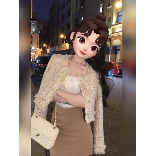 法式千金小香風外套女2025新款秋冬小個子高級感夾棉加厚短款上衣 法式千金小香風外套女2025新款秋冬小個子高級感夾棉加厚短款上衣