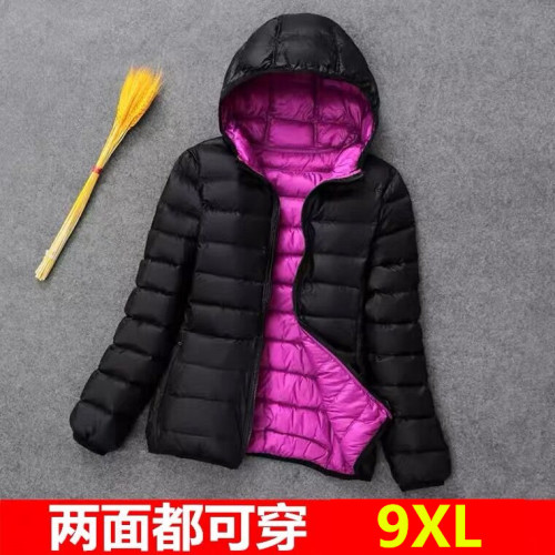 雙面穿加肥加大碼輕薄羽絨服女200斤胖mm中老年媽媽裝輕便兩面穿 雙面穿加肥加大碼輕薄羽絨服女200斤胖mm中老年媽媽裝輕便兩面穿