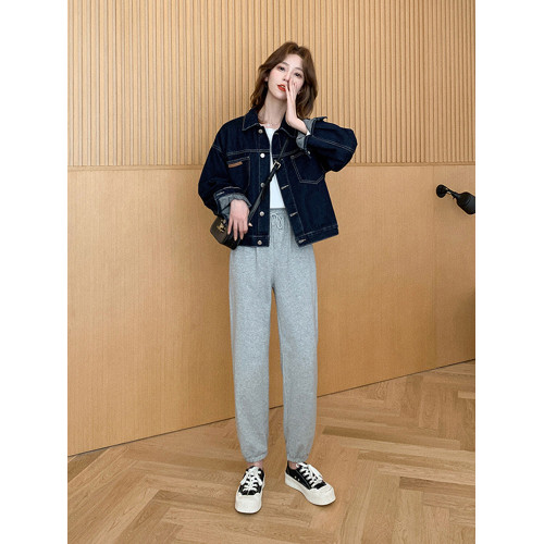 春秋季款復古港味短款牛仔外套女設計感小衆韓版百搭夾克長袖上衣 春秋季款復古港味短款牛仔外套女設計感小衆韓版百搭夾克長袖上衣