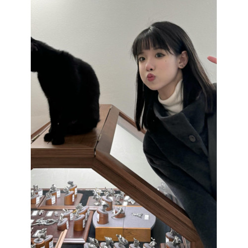 深冬灰色呢子大衣女入冬季2025新款毛呢外套小個子獨特超好看加厚 深冬灰色呢子大衣女入冬季2025新款毛呢外套小個子獨特超好看加厚