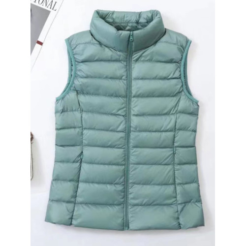 冬季輕薄羽絨服馬夾女短款寬松顯瘦外套白鴨絨媽媽中老年背心馬甲 冬季輕薄羽絨服馬夾女短款寬松顯瘦外套白鴨絨媽媽中老年背心馬甲