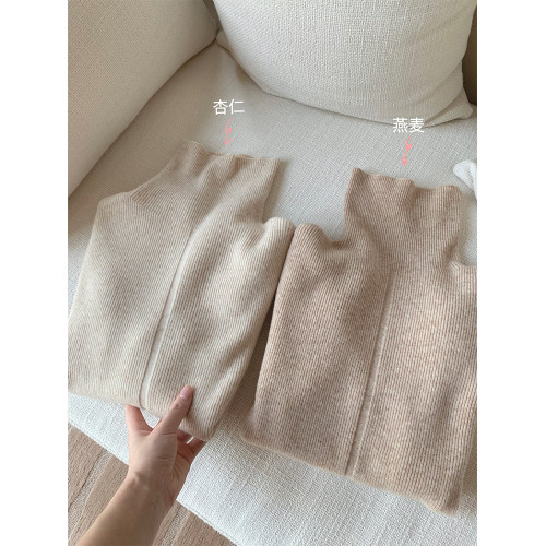 燕麥色高領毛衣女秋冬軟糯內搭高級感歐貨修身針織打底衫秋冬外穿 燕麥色高領毛衣女秋冬軟糯內搭高級感歐貨修身針織打底衫秋冬外穿