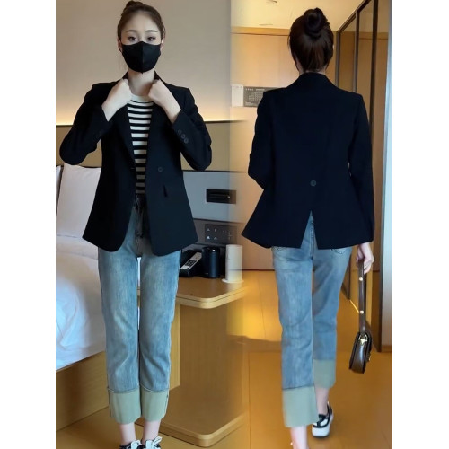 小西裝外套女小個子短款上衣2025秋季新款韓版寬松休閒氣質小西服 小西裝外套女小個子短款上衣2025秋季新款韓版寬松休閒氣質小西服