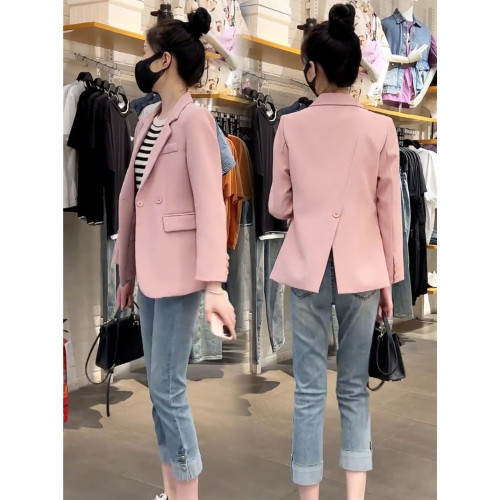 小西裝外套女小個子短款上衣2025秋季新款韓版寬松休閒氣質小西服 小西裝外套女小個子短款上衣2025秋季新款韓版寬松休閒氣質小西服