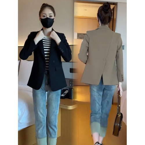 小西裝外套女小個子短款上衣2025秋季新款韓版寬松休閒氣質小西服 小西裝外套女小個子短款上衣2025秋季新款韓版寬松休閒氣質小西服