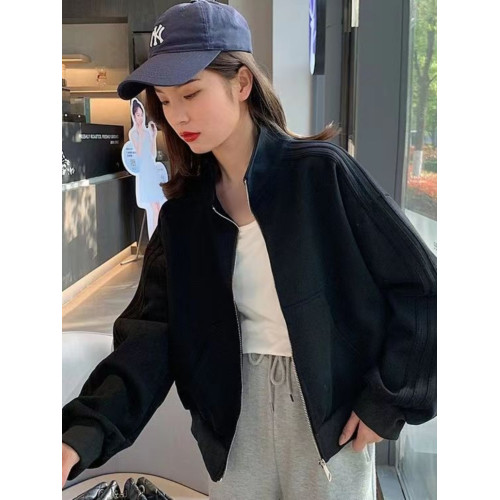 2024年春秋新款棒球服外套女短款休閒運動小個子早秋夾克開衫上衣 2024年春秋新款棒球服外套女短款休閒運動小個子早秋夾克開衫上衣
