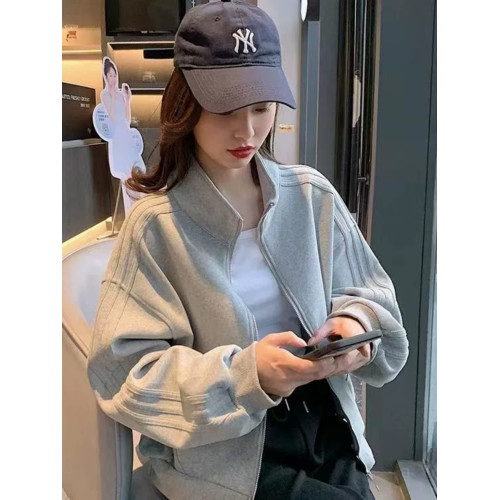 2024年春秋新款棒球服外套女短款休閒運動小個子早秋夾克開衫上衣 2024年春秋新款棒球服外套女短款休閒運動小個子早秋夾克開衫上衣