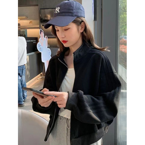 2024年春秋新款棒球服外套女短款休閒運動小個子早秋夾克開衫上衣 2024年春秋新款棒球服外套女短款休閒運動小個子早秋夾克開衫上衣