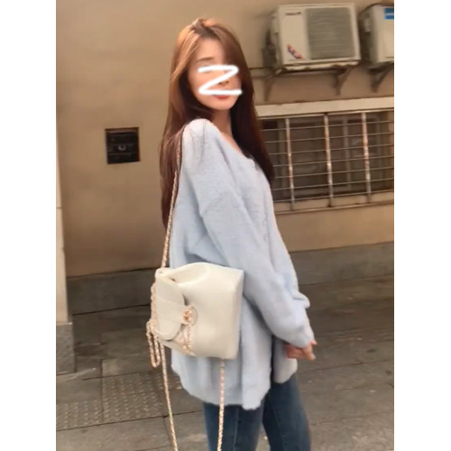 慵懶風軟糯毛衣開衫外套女士秋冬季新款小個子外穿中長款針織上衣