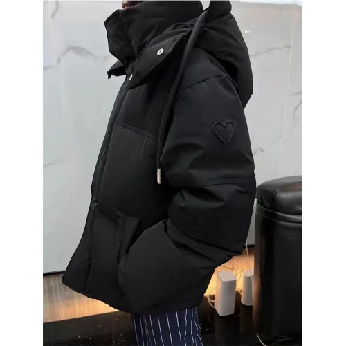 巨好看連帽灰色棉服羽絨服韓系加厚保暖外套女設計感2025冬季新款 巨好看連帽灰色棉服羽絨服韓系加厚保暖外套女設計感2025冬季新款