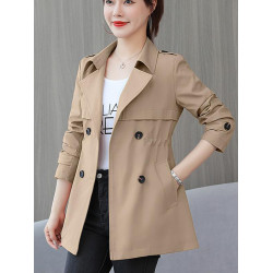 有裡布！春秋洋氣減齡外套女2025新款收腰顯瘦小個子媽媽氣質風衣