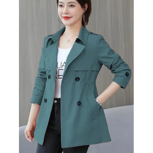 有裡布!春秋洋氣減齡外套女2025新款收腰顯瘦小個子媽媽氣質風衣 有裡布!春秋洋氣減齡外套女2025新款收腰顯瘦小個子媽媽氣質風衣