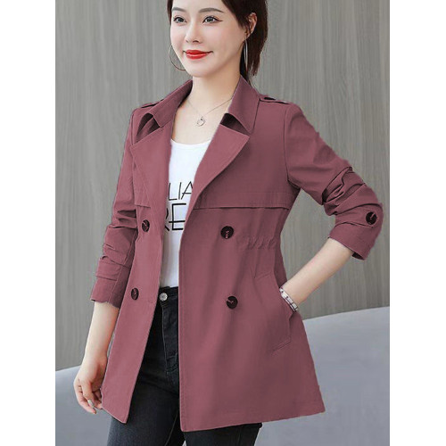 有裡布!春秋洋氣減齡外套女2025新款收腰顯瘦小個子媽媽氣質風衣 有裡布!春秋洋氣減齡外套女2025新款收腰顯瘦小個子媽媽氣質風衣