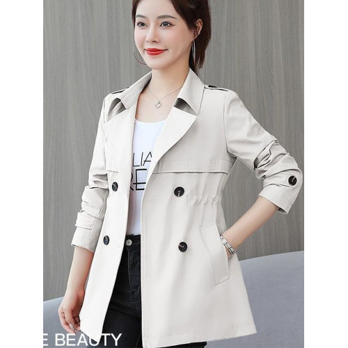 有裡布!春秋洋氣減齡外套女2025新款收腰顯瘦小個子媽媽氣質風衣 有裡布!春秋洋氣減齡外套女2025新款收腰顯瘦小個子媽媽氣質風衣