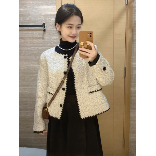 2025新款小香風外套女春秋季氣質名媛高級感炸街減齡短款上衣夾克 2025新款小香風外套女春秋季氣質名媛高級感炸街減齡短款上衣夾克