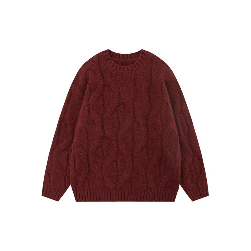 慵懶風高級感軟糯紅色毛衣女秋冬2025新款新年跨年聖誕穿搭針織衫