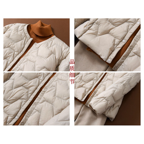 2025秋冬新羽絨服女短款輕薄無領內膽配大衣圓領外穿保暖輕便外套 2025秋冬新羽絨服女短款輕薄無領內膽配大衣圓領外穿保暖輕便外套