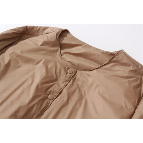 日系簡約女裝輕薄可攜式可收納圓領純色白鴨絨外穿內搭兩用羽絨服 日系簡約女裝輕薄可攜式可收納圓領純色白鴨絨外穿內搭兩用羽絨服