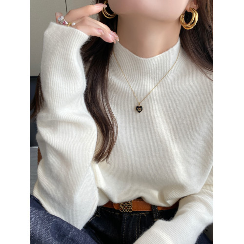 薄荷綠色半高領針織打底衫女裝內搭2025秋冬新款軟糯毛衣修身上衣 薄荷綠色半高領針織打底衫女裝內搭2025秋冬新款軟糯毛衣修身上衣