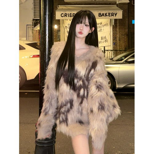 深秋初冬穿搭套頭水貂絨毛衣女秋冬季加厚慵懶風中長款針織衫上衣 深秋初冬穿搭套頭水貂絨毛衣女秋冬季加厚慵懶風中長款針織衫上衣