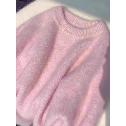 粉色奶fufu毛衣女秋冬季2025新款慵懶風高級感加厚內搭針織衫上衣 粉色奶fufu毛衣女秋冬季2025新款慵懶風高級感加厚內搭針織衫上衣