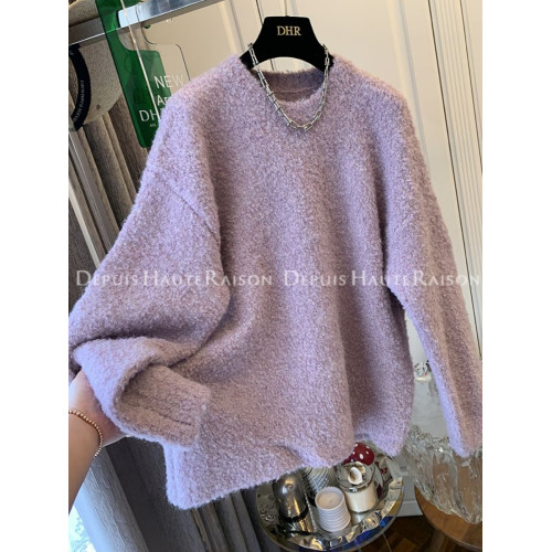 特大碼300斤加厚慵懶毛圈絨針織毛衣女秋冬胖mm寬松小香風外套冬 特大碼300斤加厚慵懶毛圈絨針織毛衣女秋冬胖mm寬松小香風外套冬