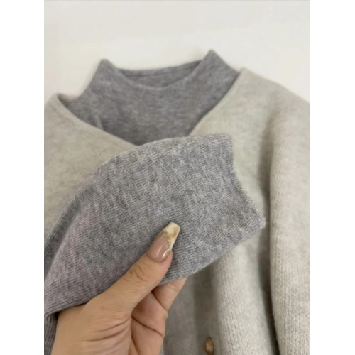 2025秋冬季穿搭加厚一體絨立領毛衣打底衫女韓系內搭針織長袖上衣 2025秋冬季穿搭加厚一體絨立領毛衣打底衫女韓系內搭針織長袖上衣