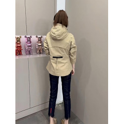 加棉沖鋒衣外套女短款收腰上衣秋季2025新款女裝小個子風衣加厚